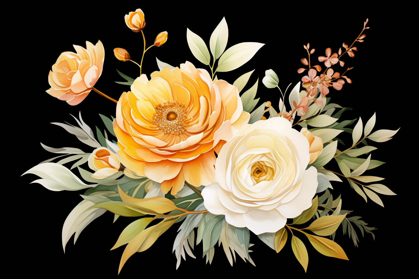 Kit Graphique #385040 Watercolour Bouquets Divers Modles Web - Logo template Preview
