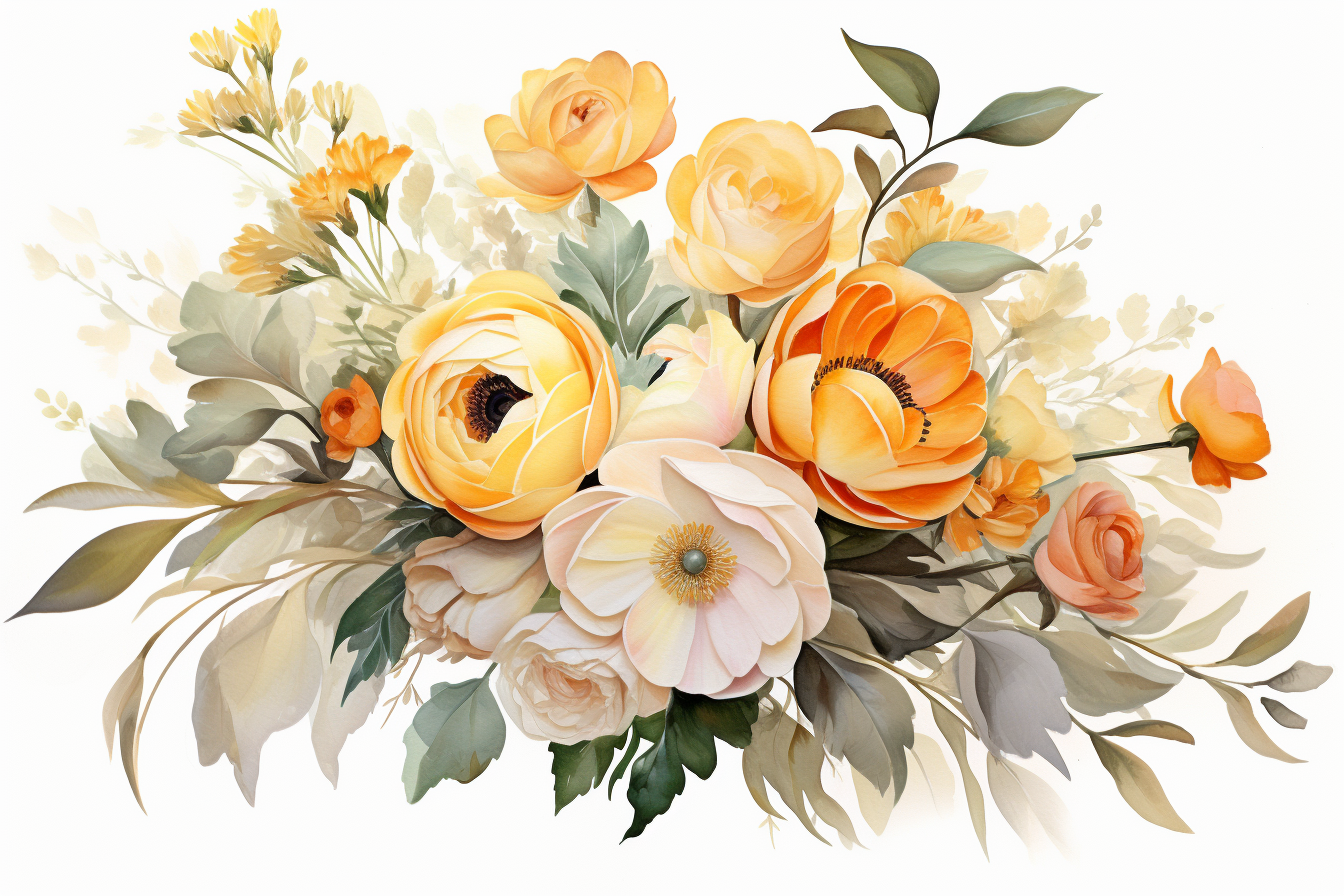 Kit Graphique #385041 Watercolour Bouquets Divers Modles Web - Logo template Preview
