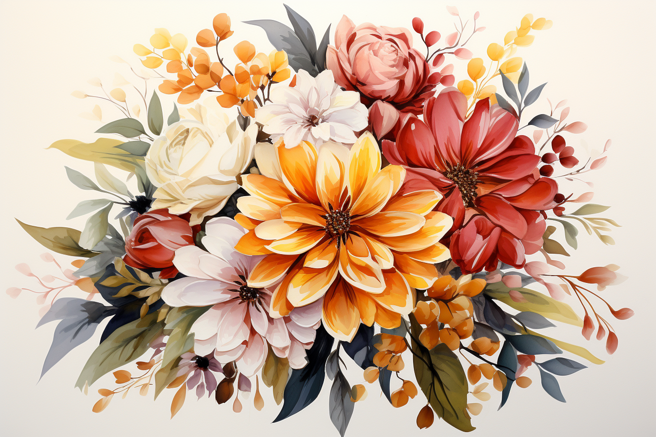 Kit Graphique #385092 Watercolour Bouquets Divers Modles Web - Logo template Preview