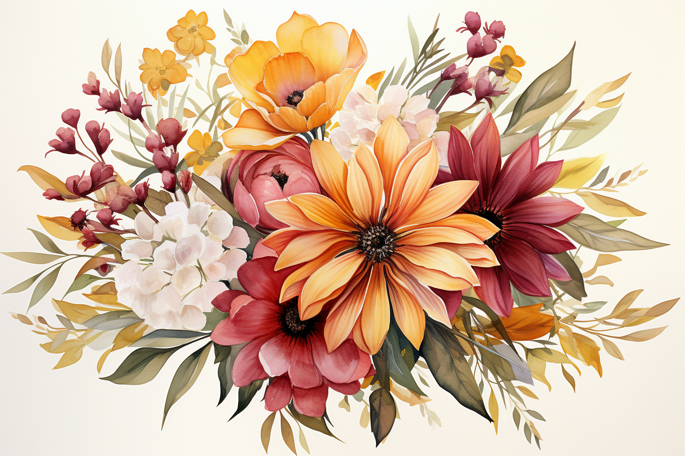 Kit Graphique #385095 Watercolour Bouquets Divers Modles Web - Logo template Preview
