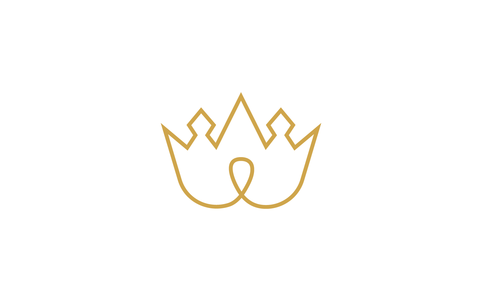 Crown illustration template vector design Logo Template
