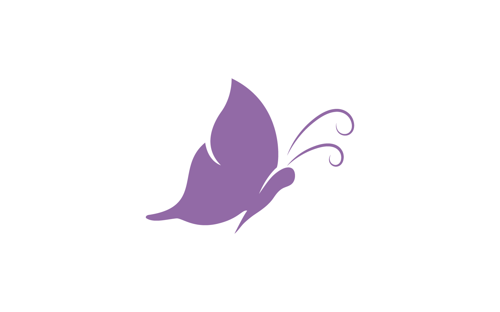 Güzellik Kelebek illüstrasyon logo şablonu vektör simgesi