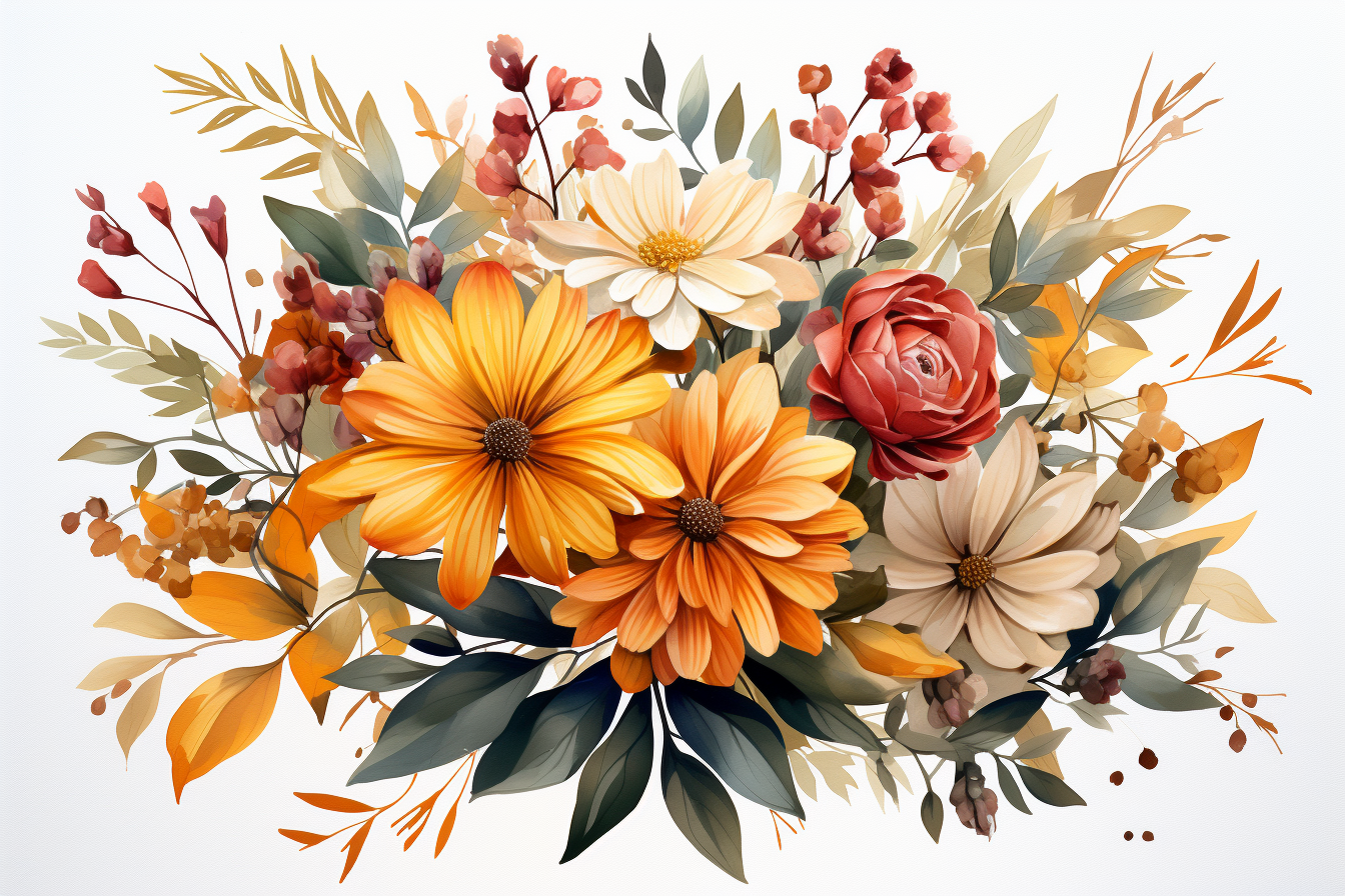Kit Graphique #385106 Watercolour Bouquets Divers Modles Web - Logo template Preview
