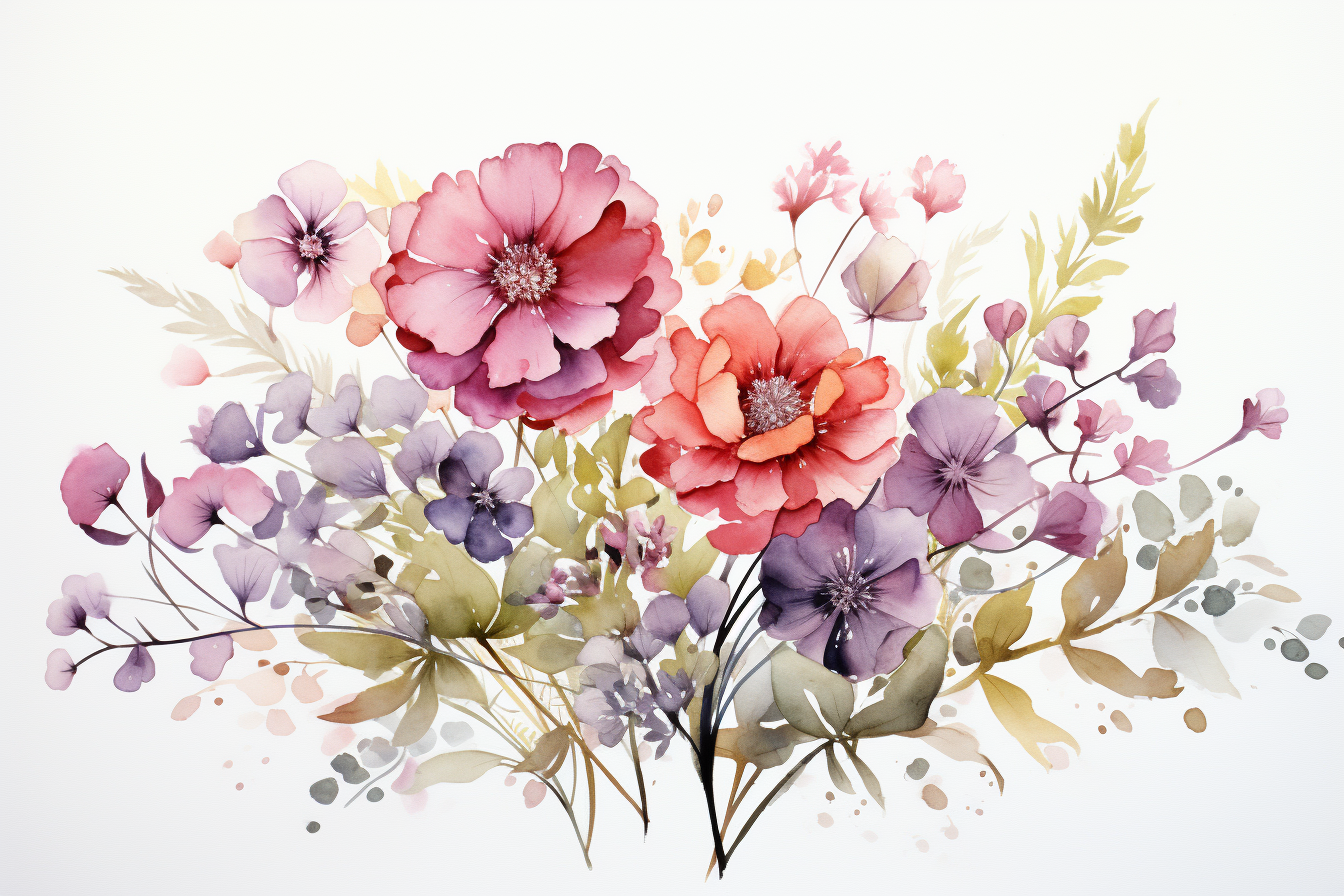 Kit Graphique #385128 Watercolour Bouquets Divers Modles Web - Logo template Preview