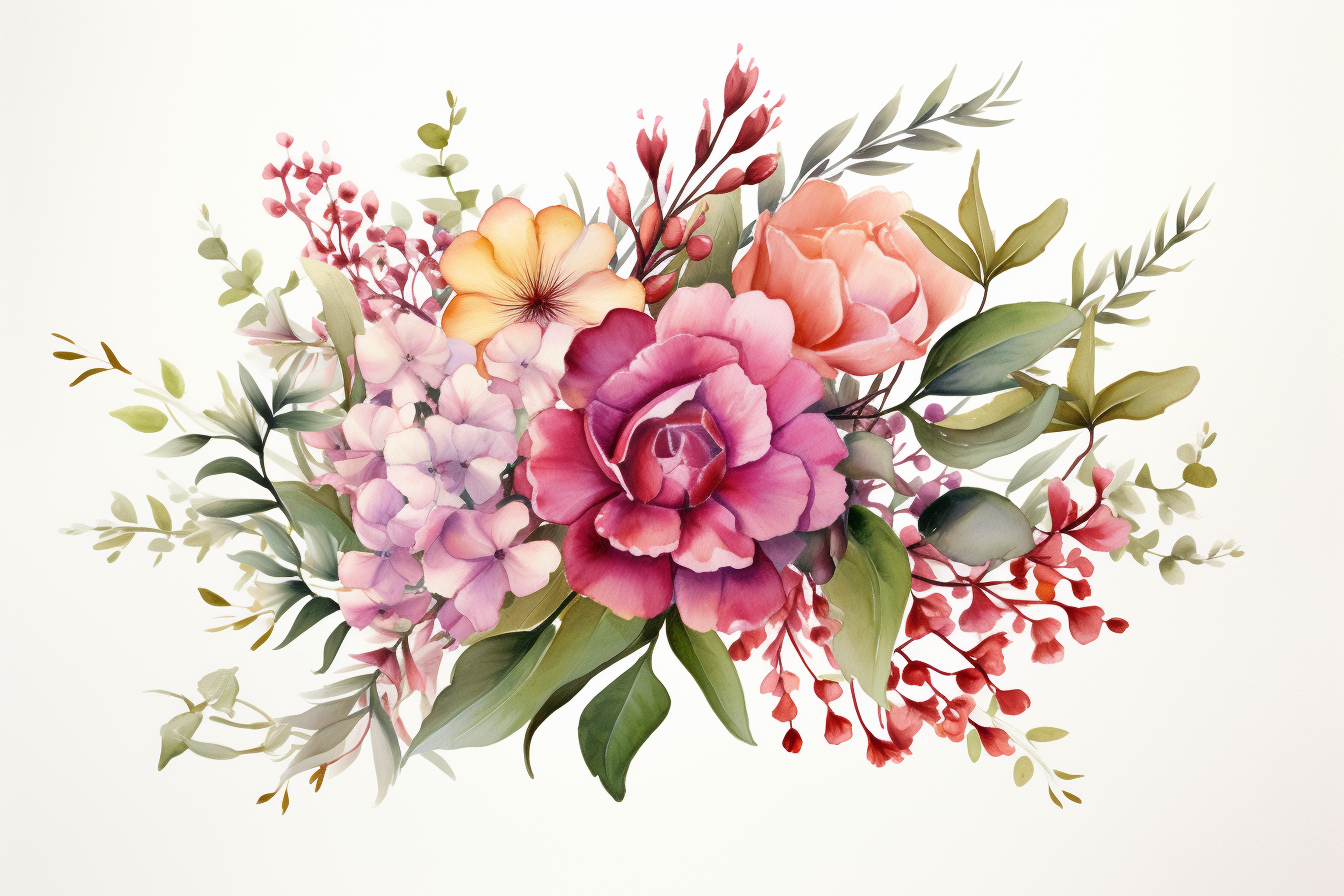 Kit Graphique #385136 Watercolour Bouquets Divers Modles Web - Logo template Preview