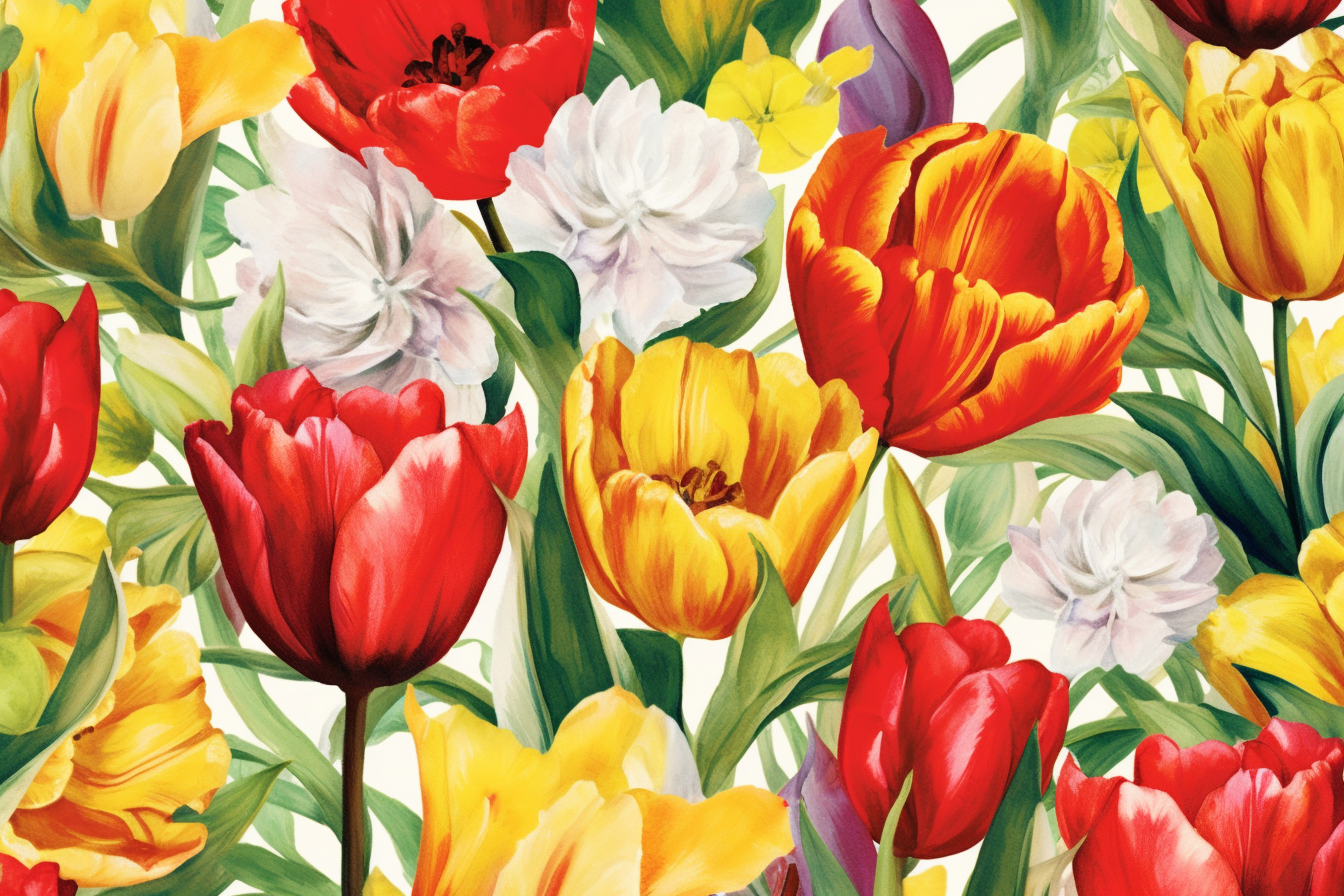 Watercolor Flowers Bouquets, illustration background 588