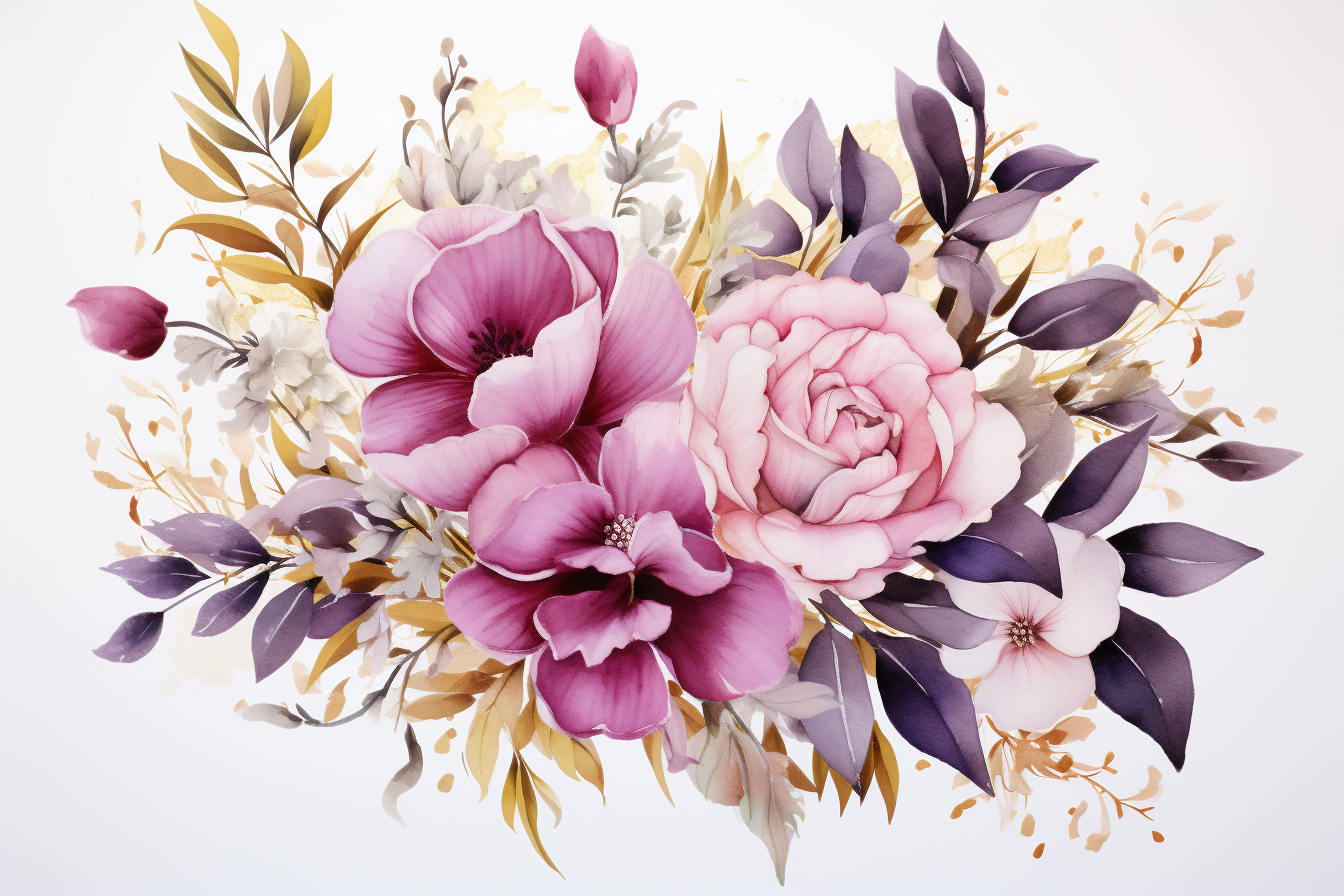 Kit Graphique #385162 Watercolour Bouquets Divers Modles Web - Logo template Preview