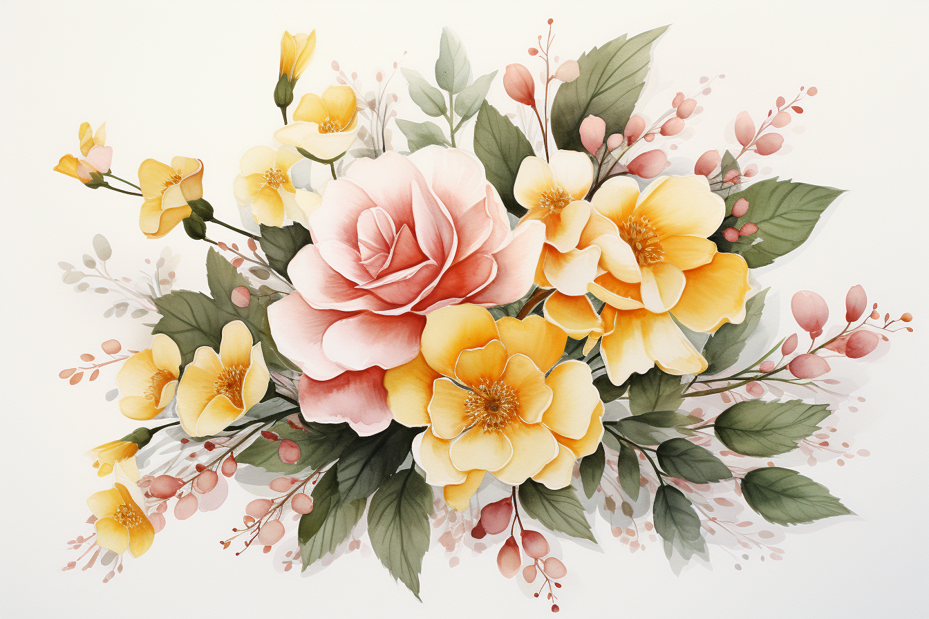 Kit Graphique #385169 Watercolour Bouquets Divers Modles Web - Logo template Preview