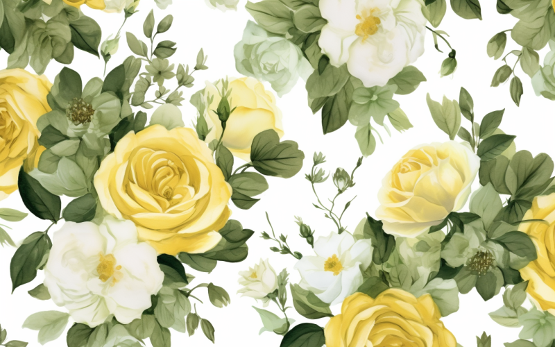 Watercolor Flowers Bouquets, illustration background 576 Illustration
