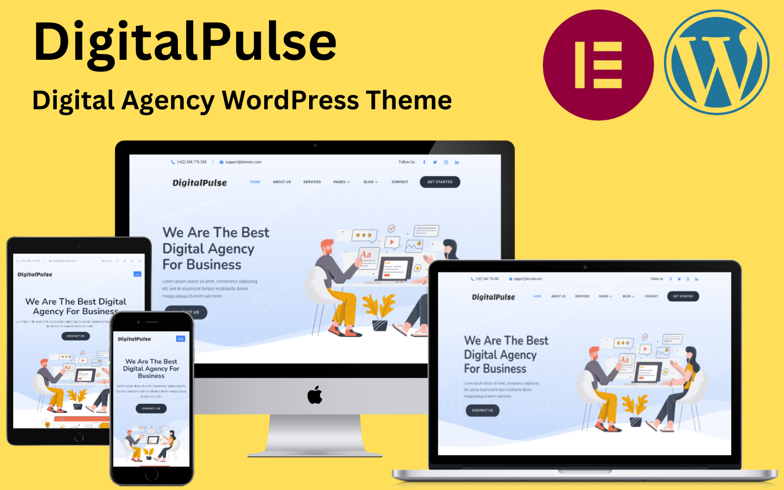 DigitalPulse - SEO & Digital Marketing Agency WordPress Theme