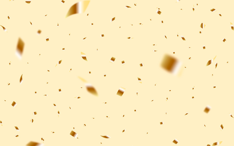 Beautiful confetti falling background vector Background