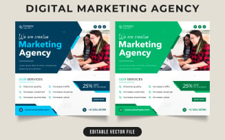 Digital marketing business social media post