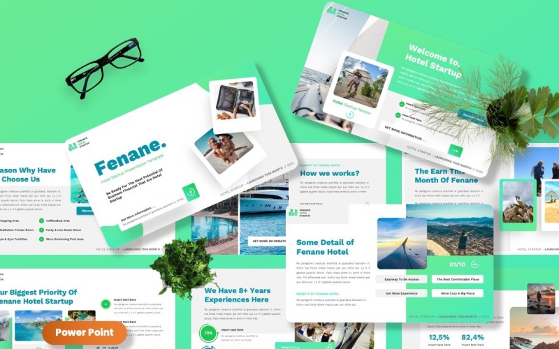 Fenane - Hotel Stratup Powerpoint Template PowerPoint Template