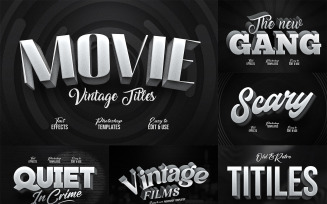 Old Movie Titles - Photoshop Templates