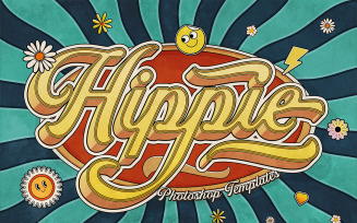 Retro Hippie Text Effects