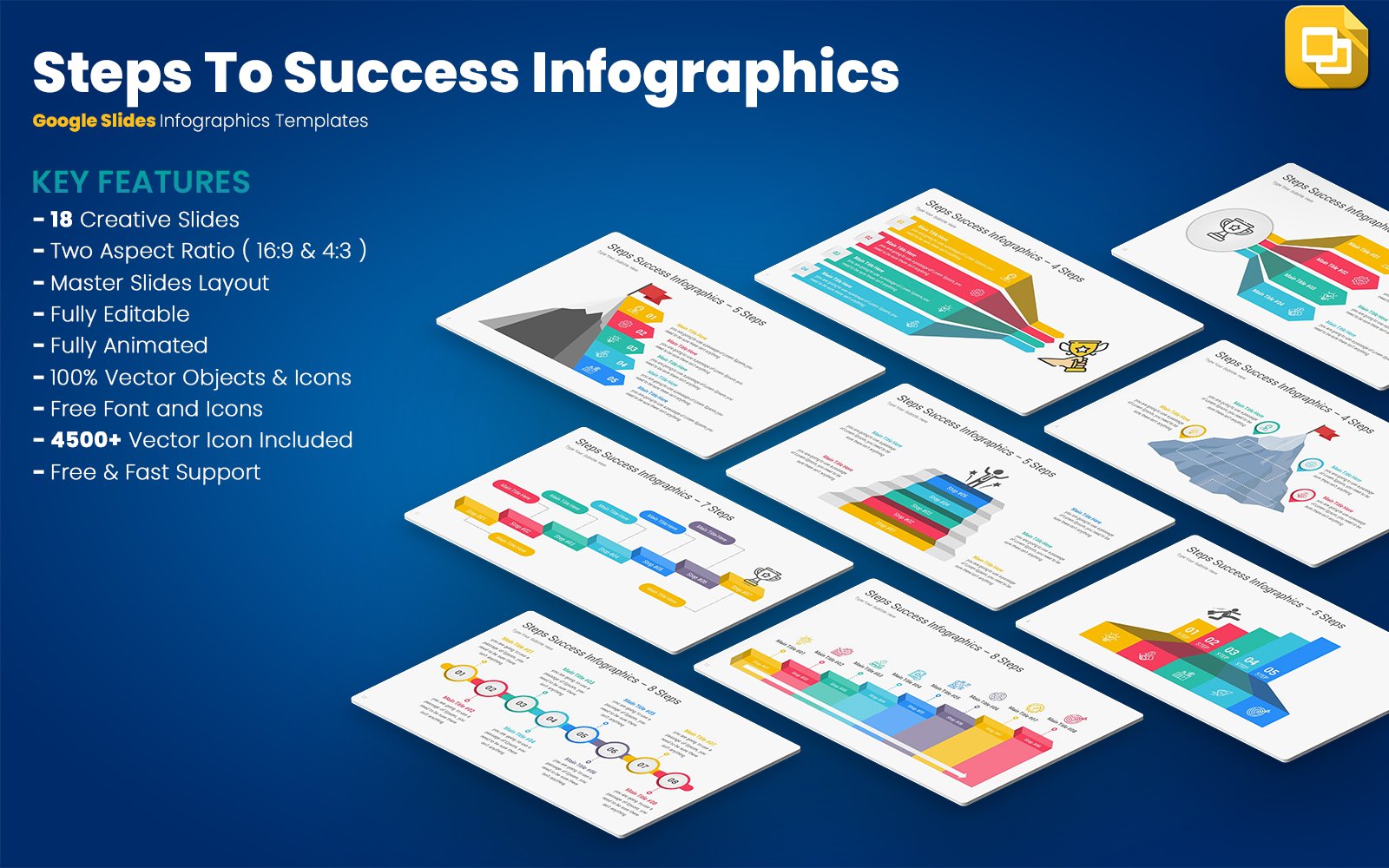 Template #385309 Infographics Steps Webdesign Template - Logo template Preview