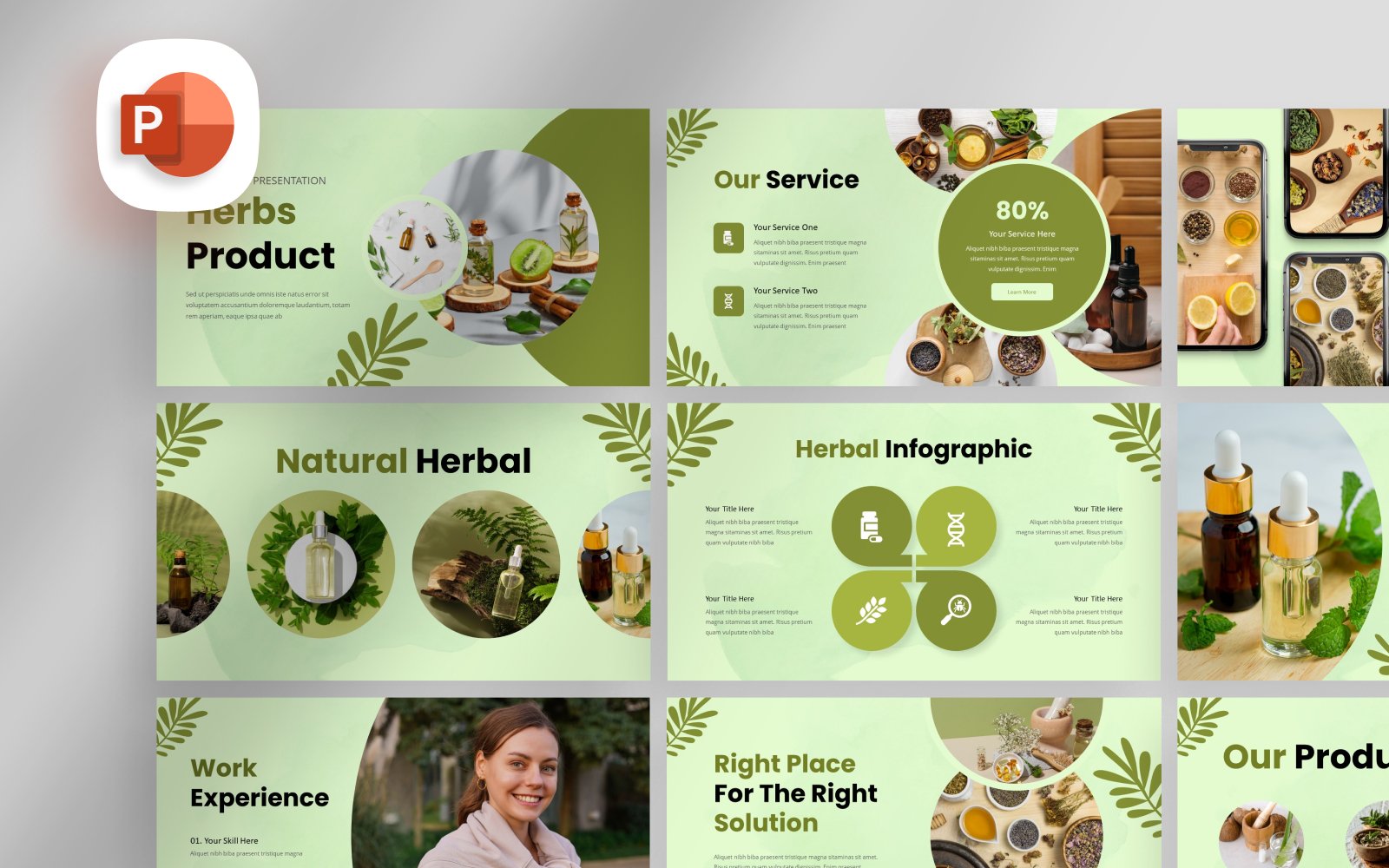 Kit Graphique #385346 Herb Naturel Divers Modles Web - Logo template Preview