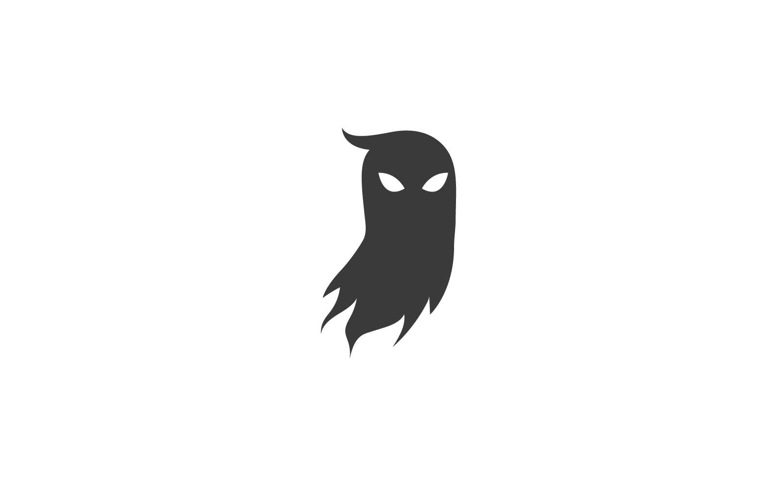 Black Ghost ilustration vector pictogrammalplaatje