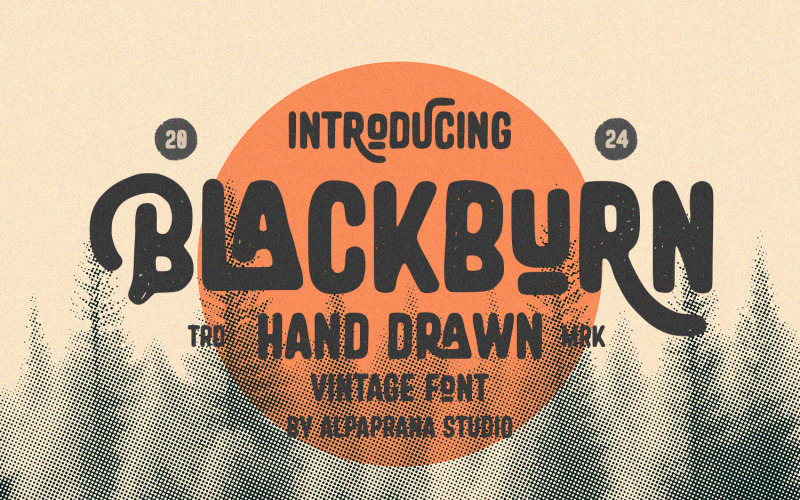 Blackburn - Rustic Vintage Font