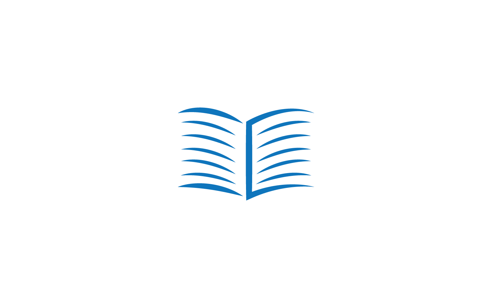 Boek onderwijs logo vector ontwerpsjabloon