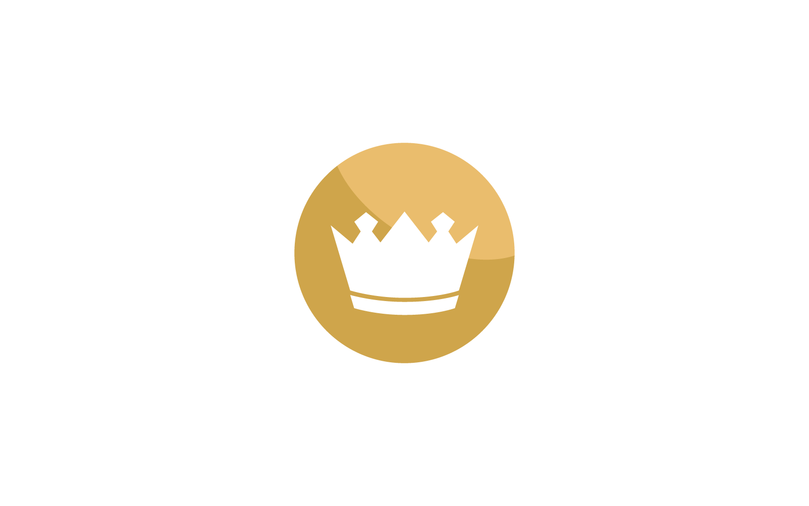 Crown illustration logo template vector flat design