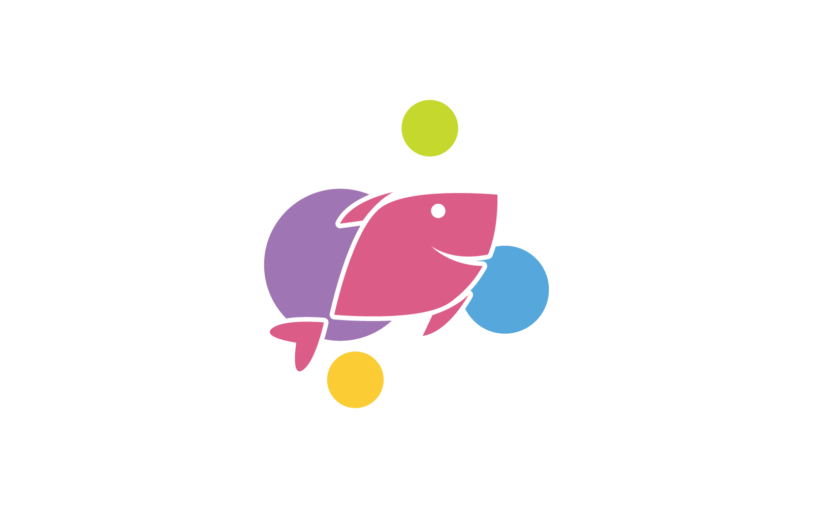 Fish ilustration logo vector design template