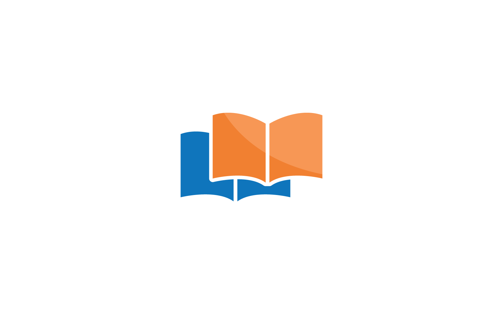 Livre éducation logo vectoriel design plat