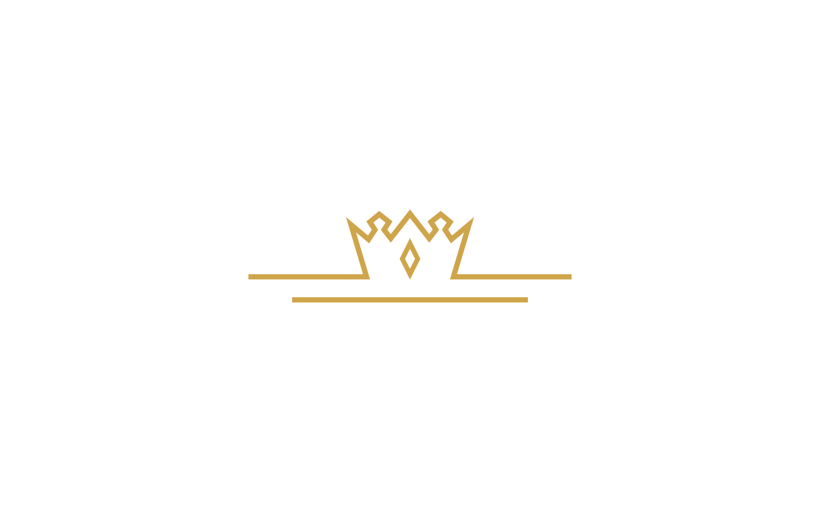 Modèle de conception vectorielle de logo d&amp;#39;illustration de couronne