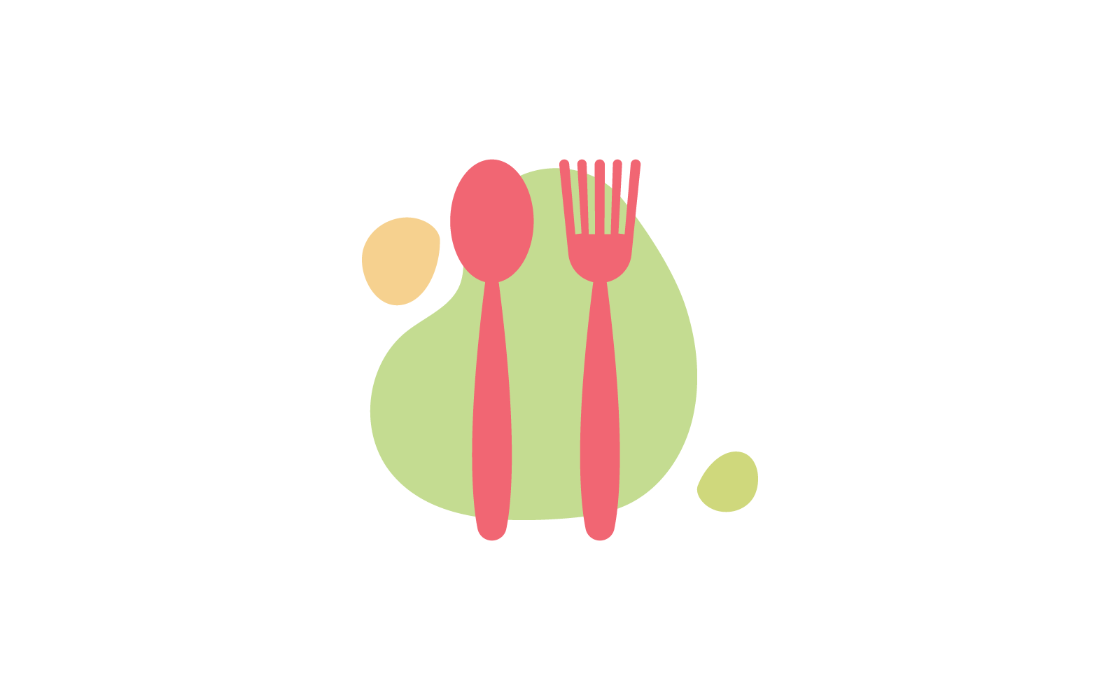 modèle vectoriel de logo de fourchette et de cuillère