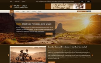 Noachis Art Gallery and Photography Free PSD Template