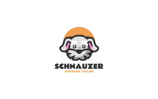Schnauzer Mascot Cartoon Logo