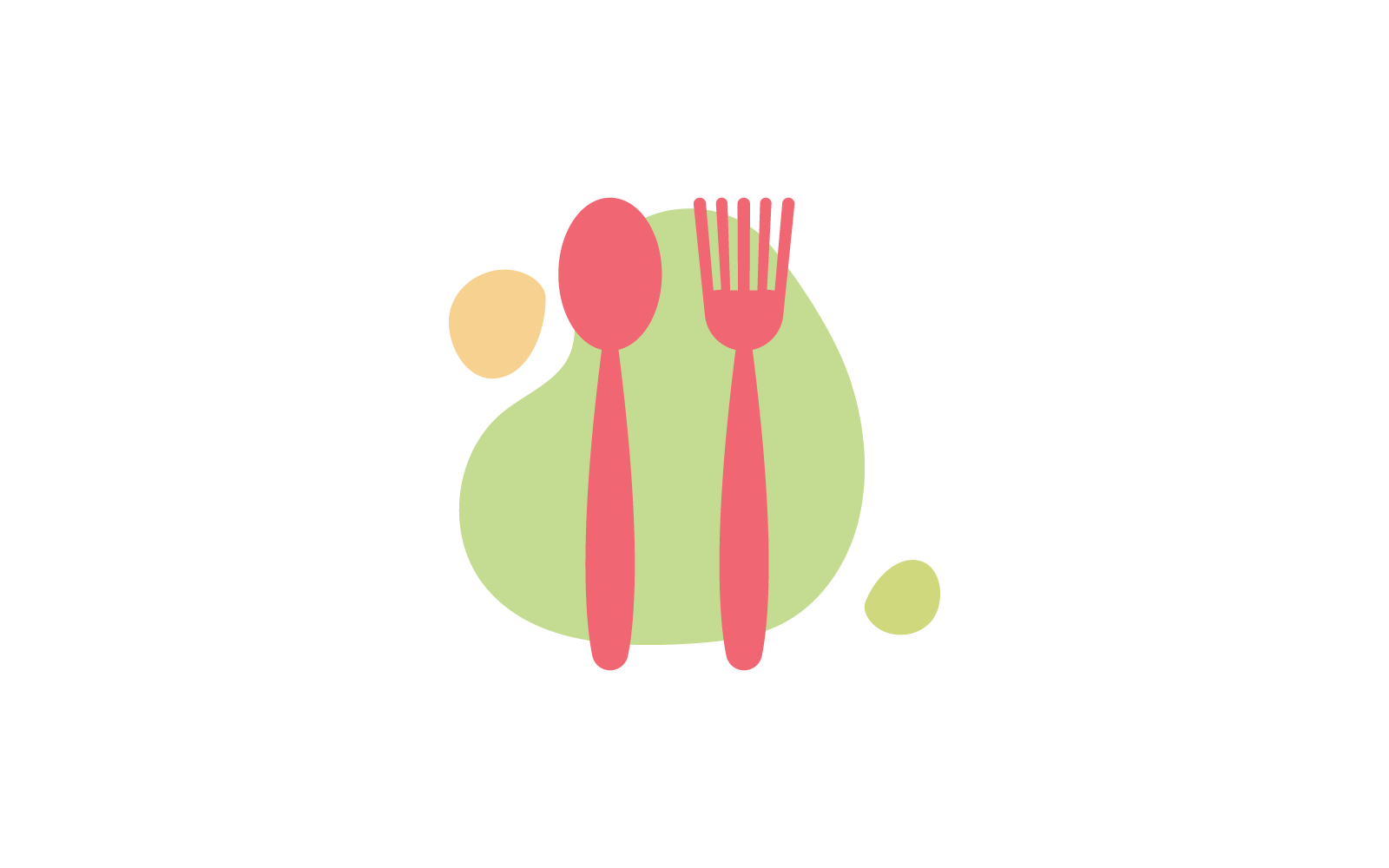 vork en lepel logo vector sjabloon