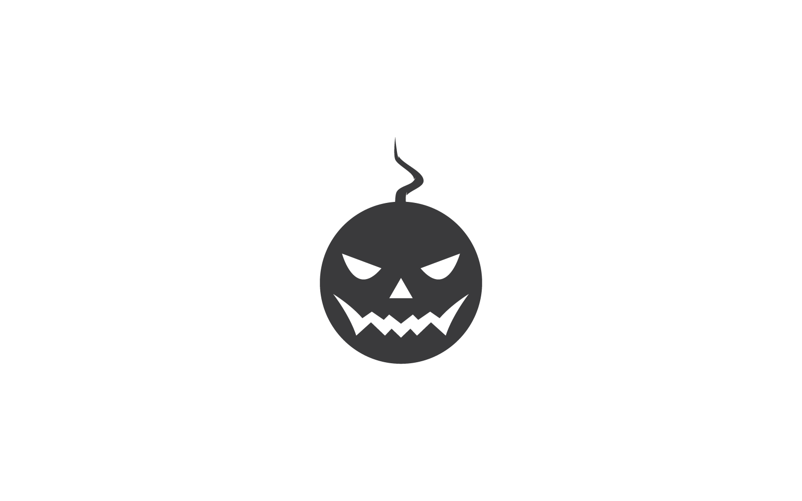 Zwarte geest ilustration vector pictogrammalplaatje