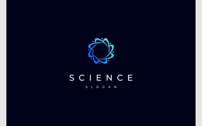 Atom Science Chemistry Chemical Logo Logo Template