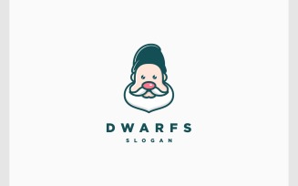Cute Dwarfs Gnome Mascot Logo