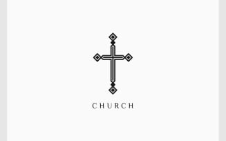 Faith Church Cross Christ Logo