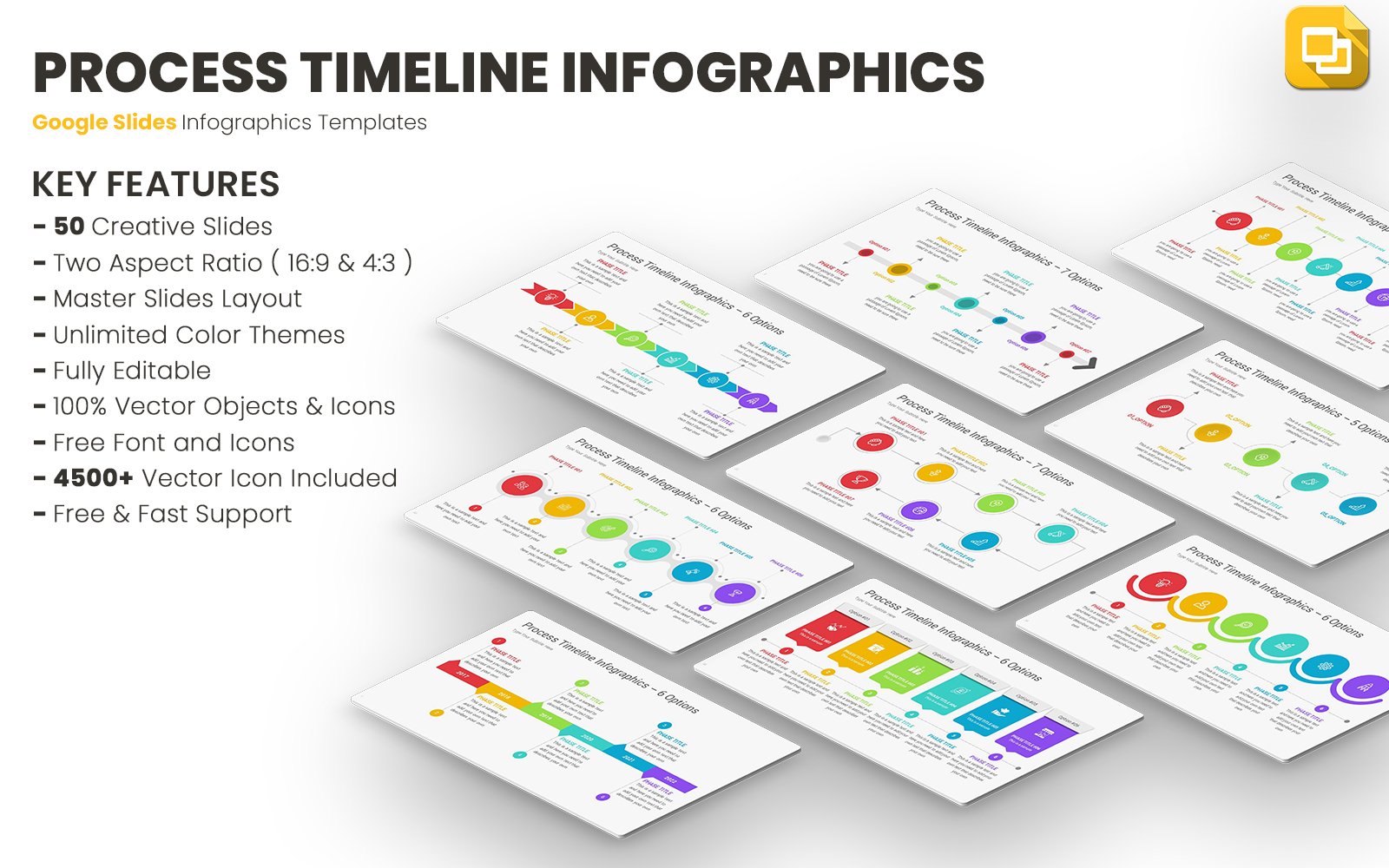 Kit Graphique #385666 Timeline Powerpoint Web Design - Logo template Preview