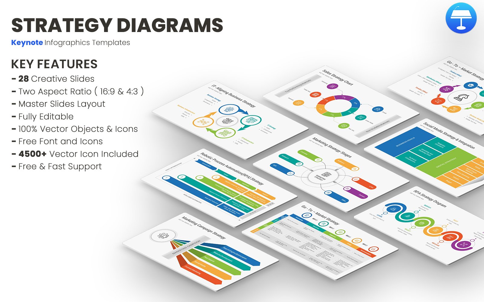 Template #385671 Diagrams Keynote Webdesign Template - Logo template Preview