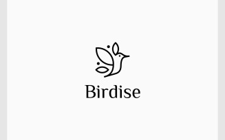 Bird Flying Leaf Wing Logo