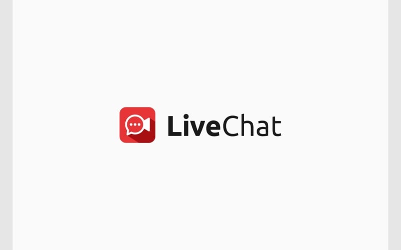 Chat Bubble Video Call App Logo Logo Template