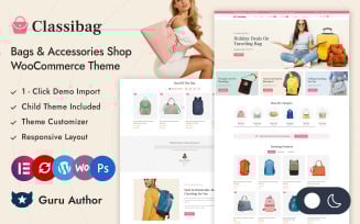 Classibag - Handbags & Fashion Store Elementor WooCommerce Responsive Theme