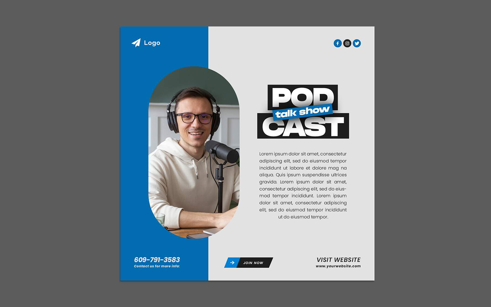 Template #385748 Podcaster Podcast Webdesign Template - Logo template Preview