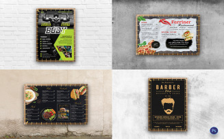 Advertisement Poster Board Mockup PSD Template