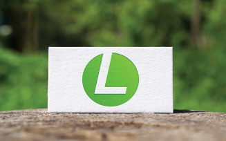 Circle L Letter Logo Template Design