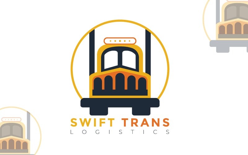 Logistic Logo Design - Transportation Branding Logo Template