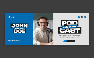 Podcaster Web Banner Template