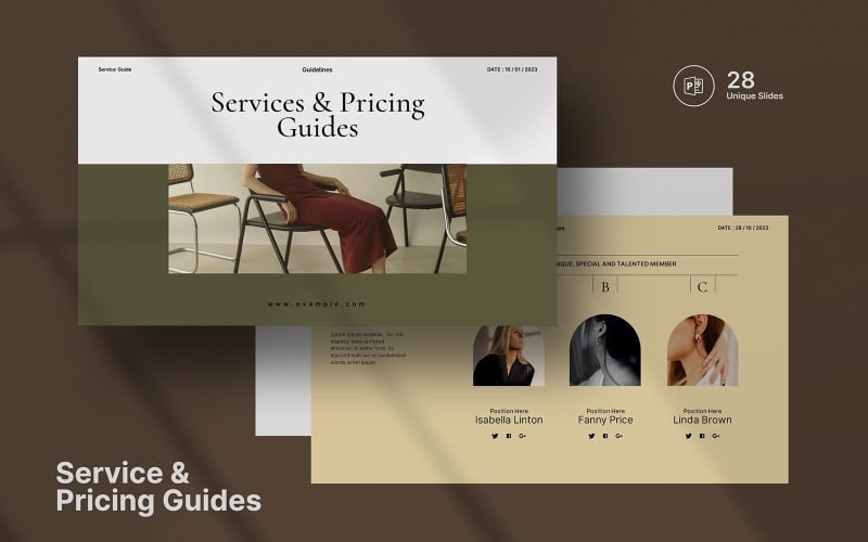 Service & Pricing Guide Presentation PowerPoint Template