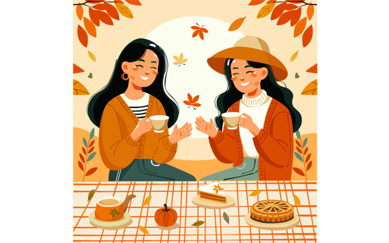 Vector Background for Fall Season Celebration Illustration