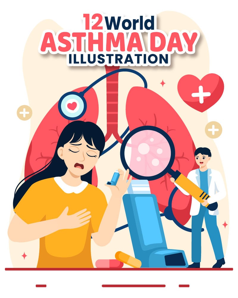 Kit Graphique #385815 Asthma Day Divers Modles Web - Logo template Preview