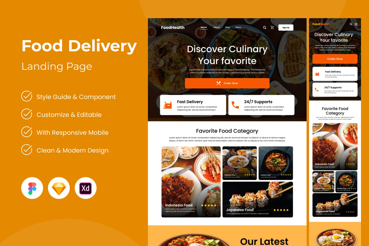 Template #385887 Order Foods Webdesign Template - Logo template Preview